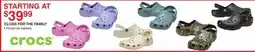 Dunham's Sports CROCS CLOGS FOR THE FAMILY offer