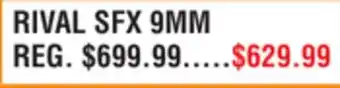 Dunham's Sports RIVAL SFX 9MM offer