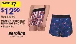 Dunham's Sports AEROLINE FITNESS GEAR MEN'S 4 PRINTED RUNNING SHORTS offer