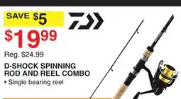Dunham's Sports DAIWA D-SHOCK SPINNING ROD AND REEL COMBO offer