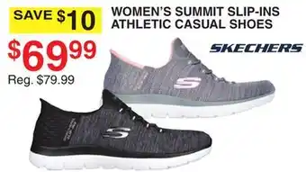 Dunham's Sports SKECHERS WOMEN'S SUMMIT SLIP-INS ATHLETIC CASUAL SHOES offer