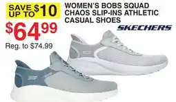 Dunham's Sports SKECHERS WOMEN'S BOBS SQUAD CHAOS SLIP-INS ATHLETIC CASUAL SHOES offer