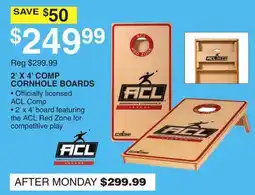 Dunham's Sports 2' X 4' COMP CORNHOLE BOARDS offer