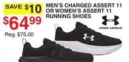 Dunham's Sports UNDER ARMOUR MEN'S CHARGED ASSERT 11 OR WOMEN'S ASSERT 11 RUNNING SHOES offer