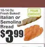 Key Food Italian or Semolina Bread offer