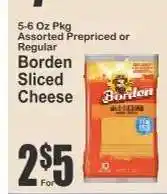 Key Food Borden Sliced Cheese offer