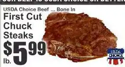 Key Food First Cut Chuck Steaks offer