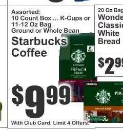 Key Food Starbucks Coffee offer