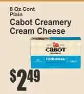 Key Food Cabot Creamery Cream Cheese offer