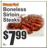 Key Food Grass Fed Boneless Sirloin Steaks offer