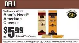 Key Food Boar's Head American Cheese offer