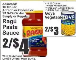 Key Food Ragú Pasta Sauce offer