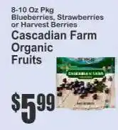Key Food Cascadian Farm Organic Fruits offer