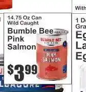 Key Food Bumble Bee Pink Salmon offer