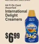 Key Food International Delight Creamers offer