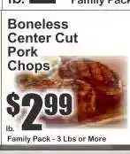 Key Food Boneless Center Cut Pork Chops offer
