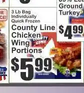 Key Food County Line Chicken Wing Portions offer