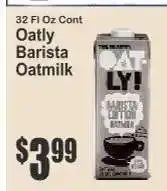 Key Food Oatly Barista Oatmilk offer