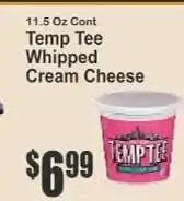 Key Food Temp Tee Whipped Cream Cheese offer
