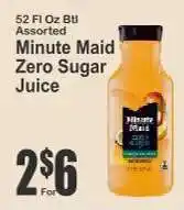 Key Food Minute Maid Zero Sugar Juice offer