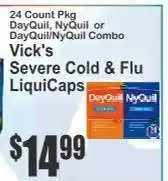 Key Food Vick's Severe Cold & Flu LiquiCaps offer