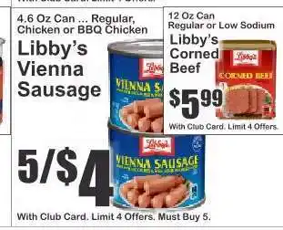 Key Food Libby's Vienna Sausage offer
