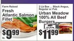 Key Food Urban Meadow 100% All Beef Burgers offer
