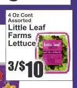 Key Food Little Leaf Farms Lettuce offer