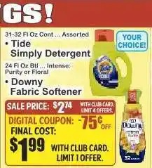 Key Food Downy Fabric Softener offer