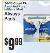 Key Food Always Pads offer