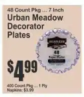 Key Food Urban Meadow Decorator Plates offer
