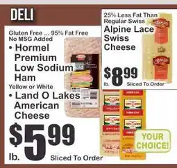 Key Food Land O Lakes American Cheese offer