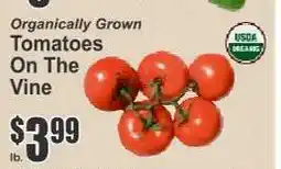 Key Food Organically Grown Tomatoes On The Vine offer