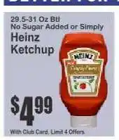 Key Food Heinz Ketchup offer