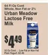 Key Food Urban Meadow Lactose Free Milk offer