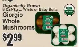 Key Food Giorgio Whole Mushrooms offer