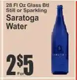 Key Food Saratoga Water offer