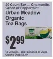 Key Food Urban Meadow Organic Tea Bags offer