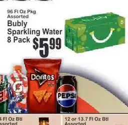 Key Food bubly Sparkling Water 8-Pack offer