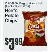 Key Food Herr's Potato Chips offer