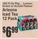 Key Food Arizona Iced Tea 12-Pack offer