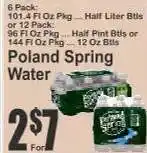 Key Food Poland Spring Water offer