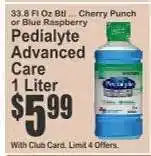 Key Food Pedialyte Advanced Care offer