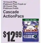 Key Food Cascade Actionpacs offer