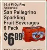 Key Food San Pellegrino Sparkling Fruit Beverages 6 Pack offer