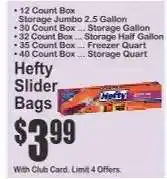 Key Food Hefty Slider Bags offer