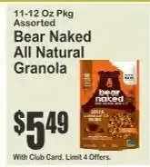 Key Food Bear Naked All Natural Granola offer