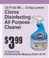 Key Food Clorox Disinfecting All Purpose Cleaner offer