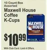 Key Food Maxwell House Coffee K-Cups offer