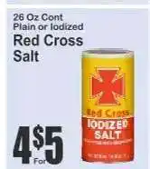 Key Food Red Cross Salt offer